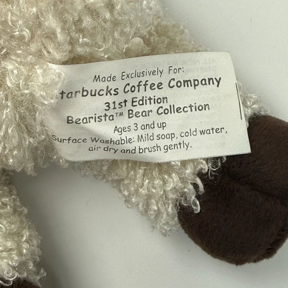 Starbucks Bear In Sheep Costume Bell‎ Coffee Plush Bearista 31st Edition Vintage